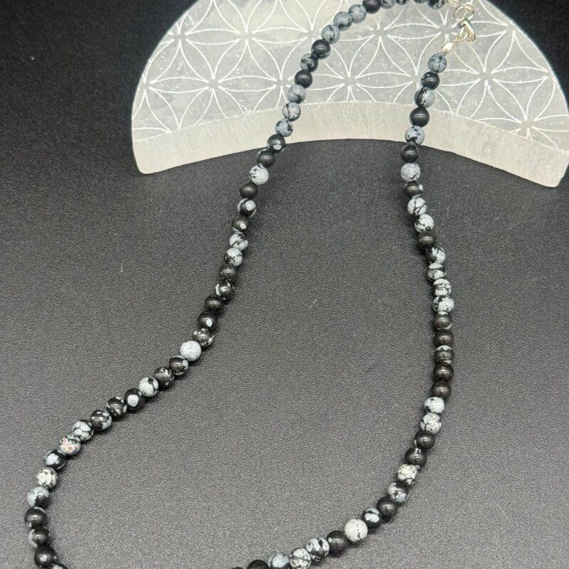 Collar Obsidiana Nevada 4 mm