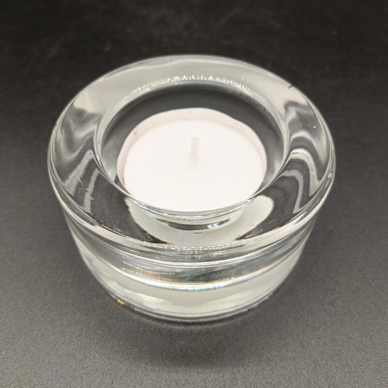 Portavelas Velas Té Cristal Redondo
