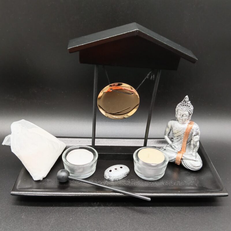 Portavelas Jardin Zen y Buda Doble