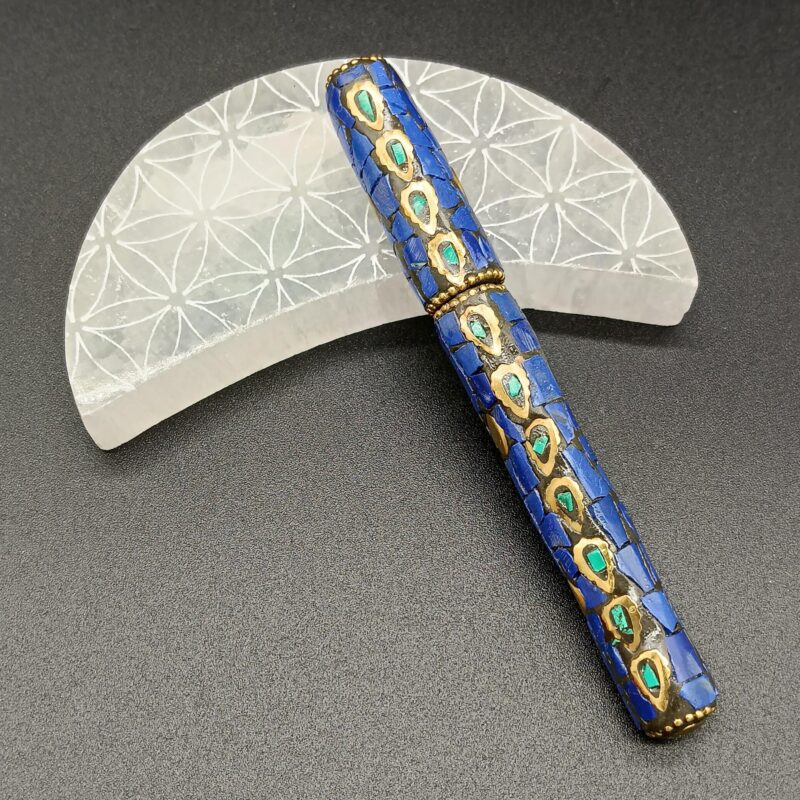 Bolígrafo Étnico Azul Oscuro/Turquesa