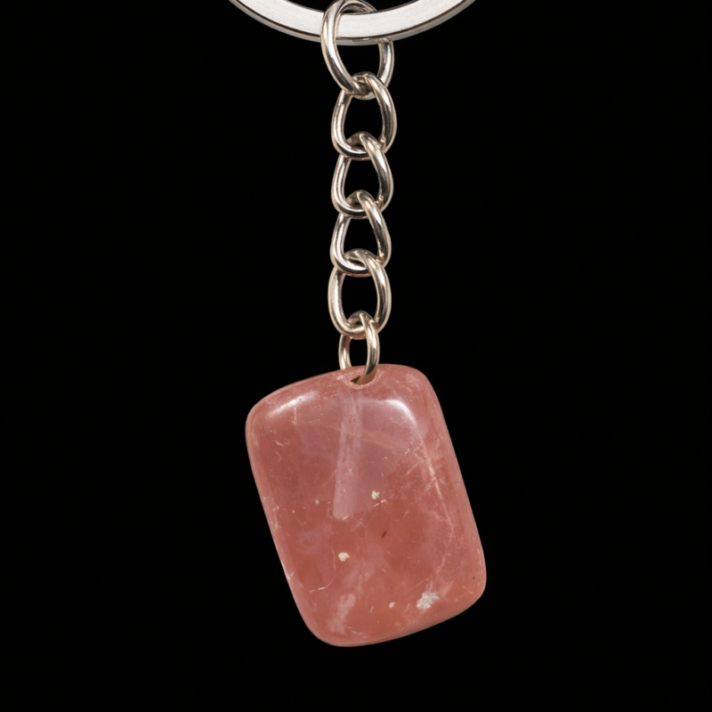 Llavero Cuarzo Cereza