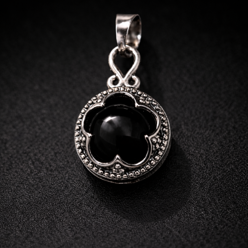 Colgante Gotland Acero Ónix (Sin Cadena)