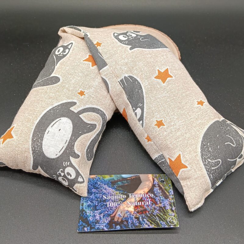 Saco Térmico 100% Natural (Gatito y Estrellas)