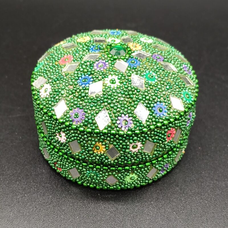 Pack 3 Cajitas Cristales Verde