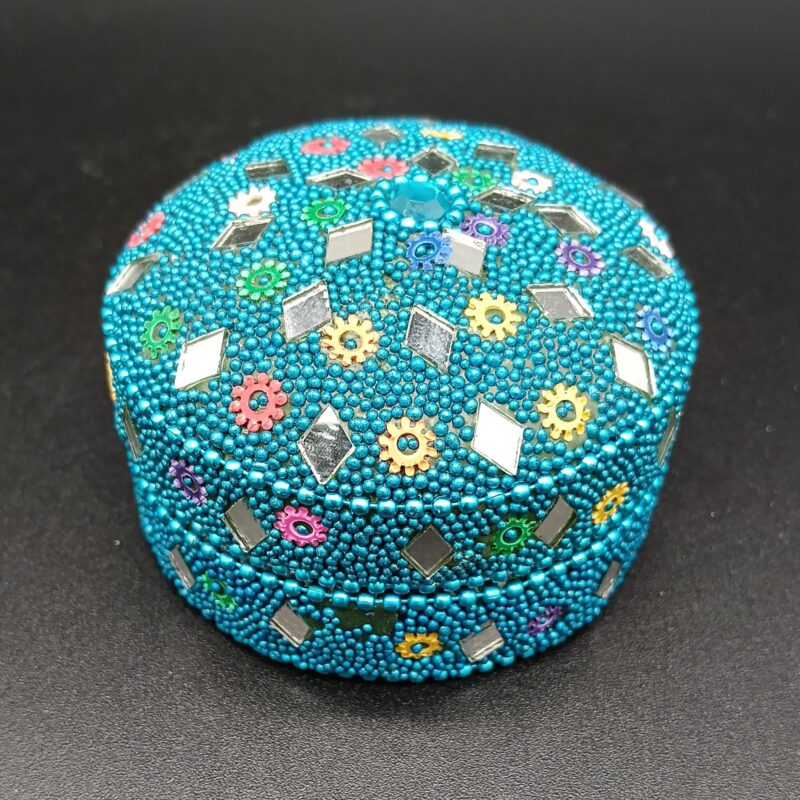 Pack 3 Cajitas Cristales Turquesa