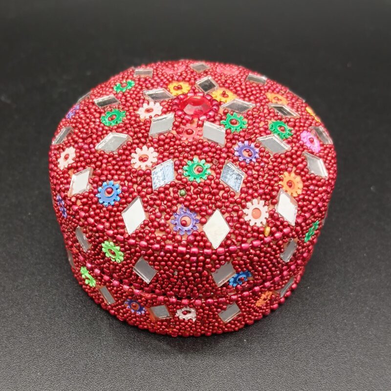 Pack 3 Cajitas Cristales Rojo