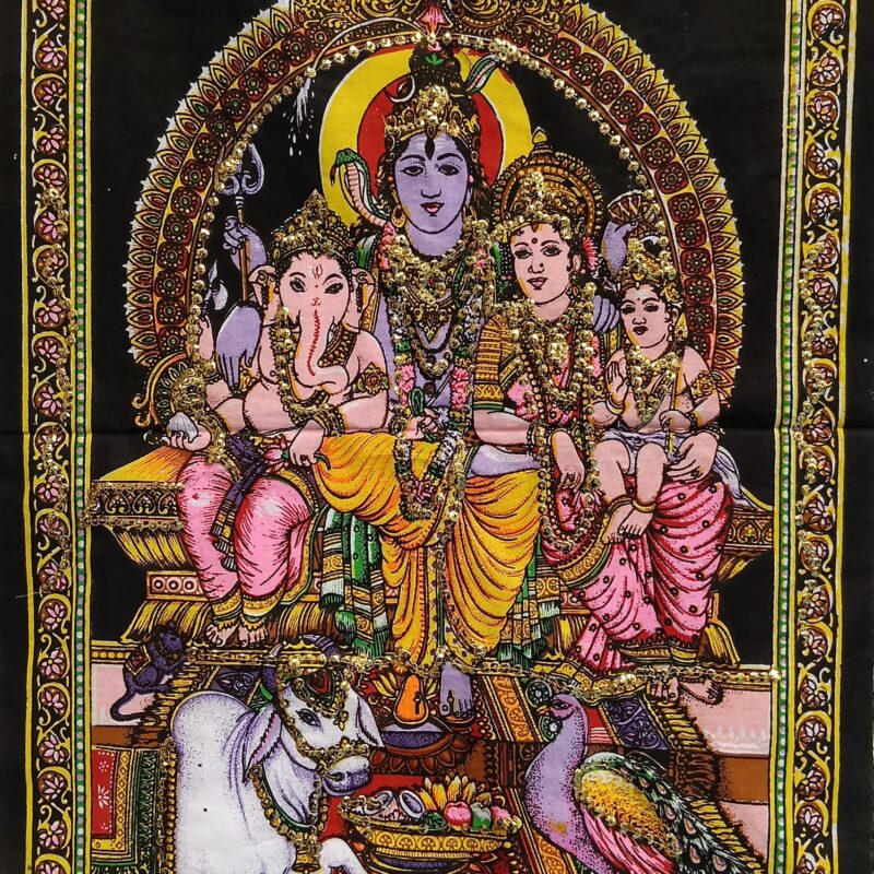 Tapiz Pequeño de Shiva Parivar