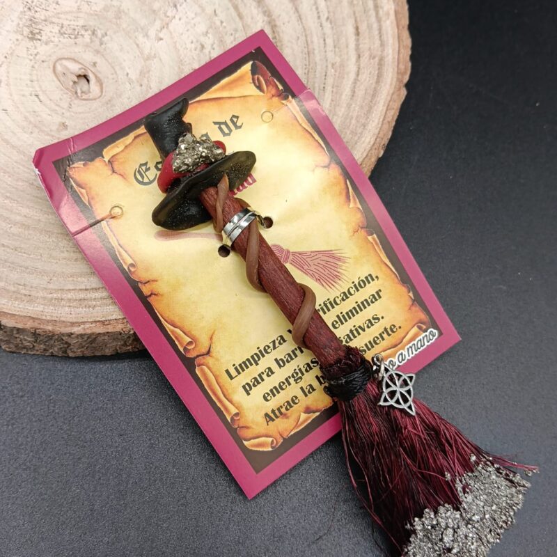 Escoba Bruja con Pirita "Amistad"