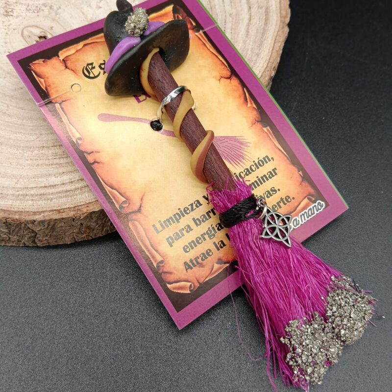 Escoba Bruja con Pirita "Éxito"