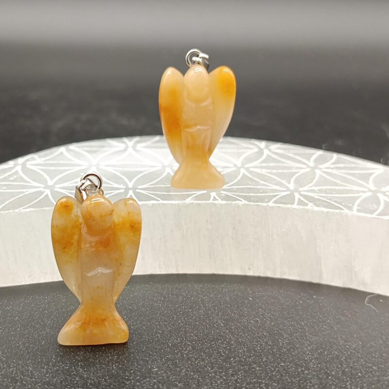 Colgante Ángel Calcita Naranja