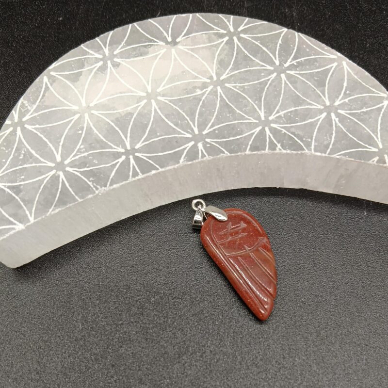 Colgante Ala Aventurina Dorada