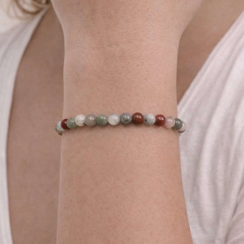 Pulsera Jaspe Heliotropo 4 mm