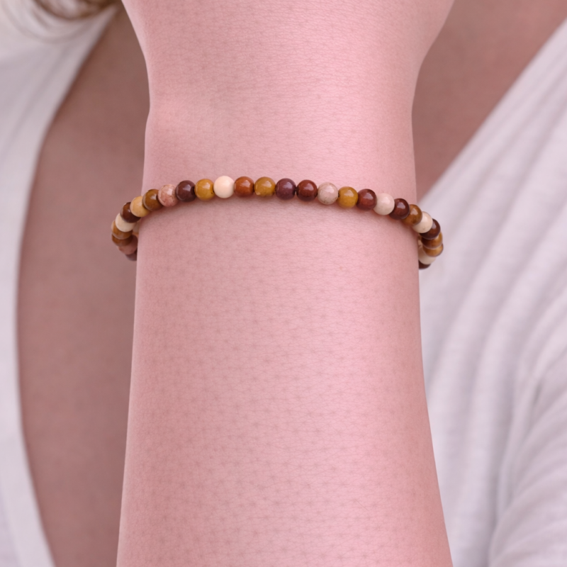 Pulsera Jaspe Mokaita 4 mm