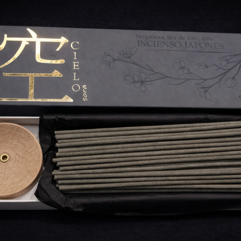Incienso Japonés Cielo - Bergamota, Flor de Loto, Lima