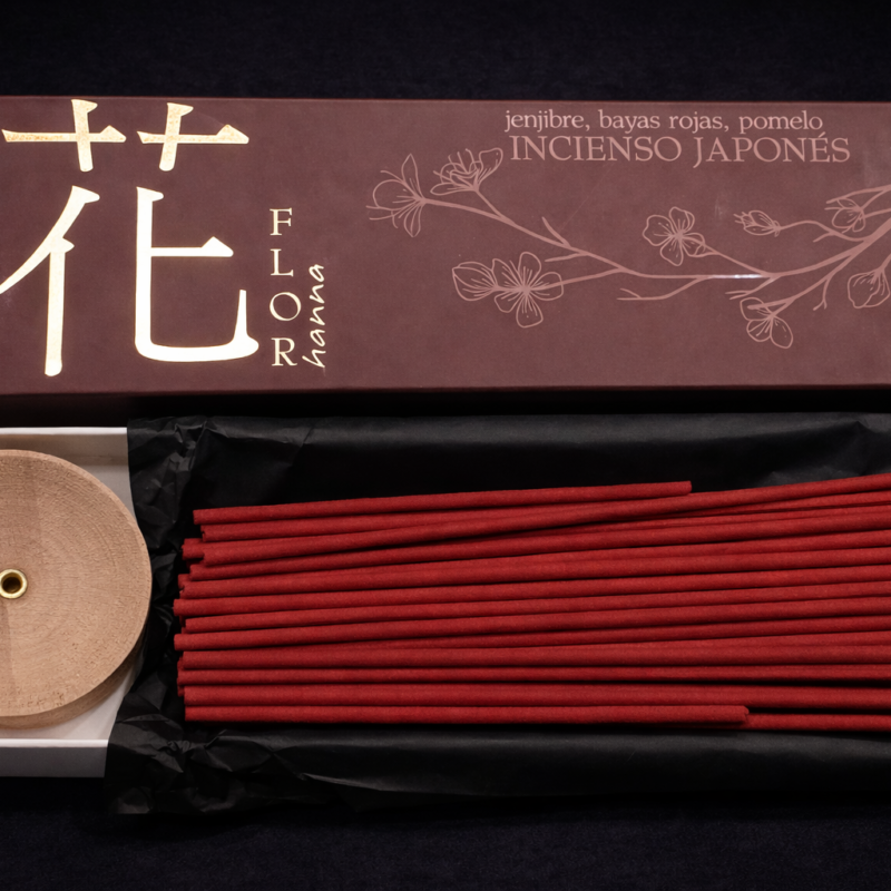 Incienso Japonés Flor - Jengibre, Bayas Rojas, Pomelo