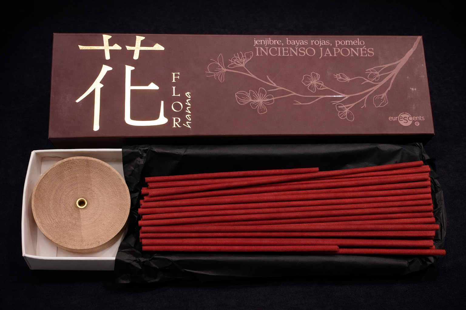 Incienso Japonés Flor - Jengibre, Bayas Rojas, Pomelo
