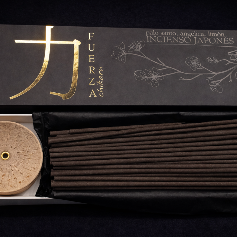 Incienso Japonés Fuerza - Palo Santo, Angélica, Limón