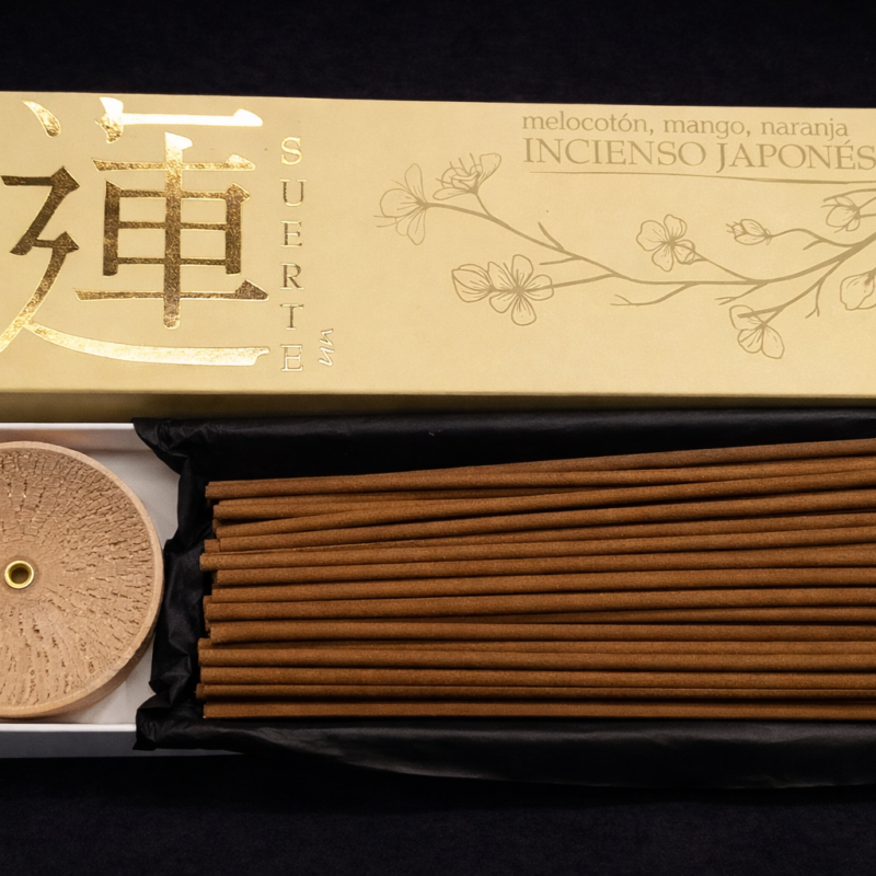 Incienso Japonés Suerte - Melocotón, Mango, Naranja