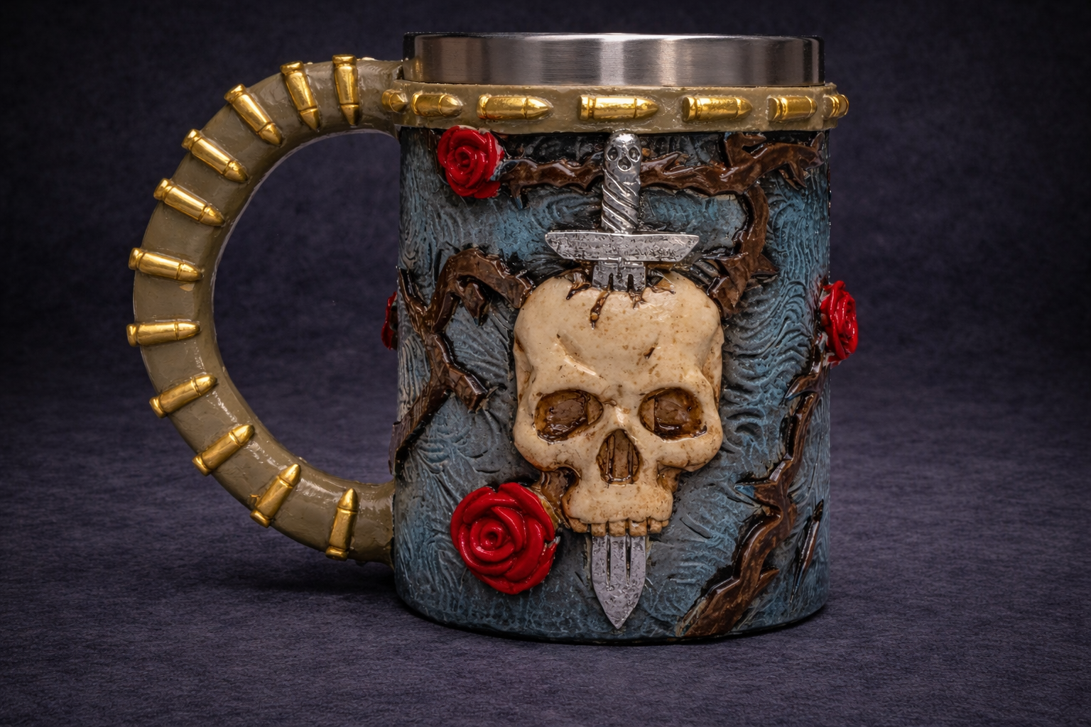 Jarra Santa Muerte y Rosas - Imagen 2