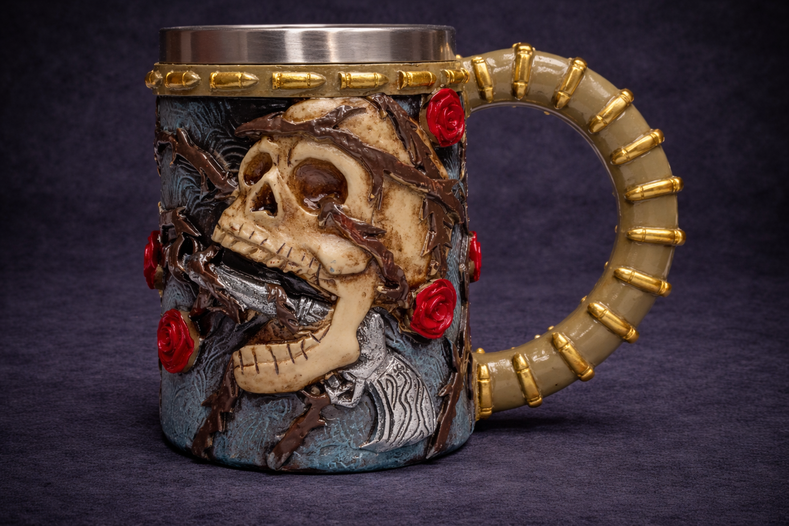 Jarra Santa Muerte y Rosas