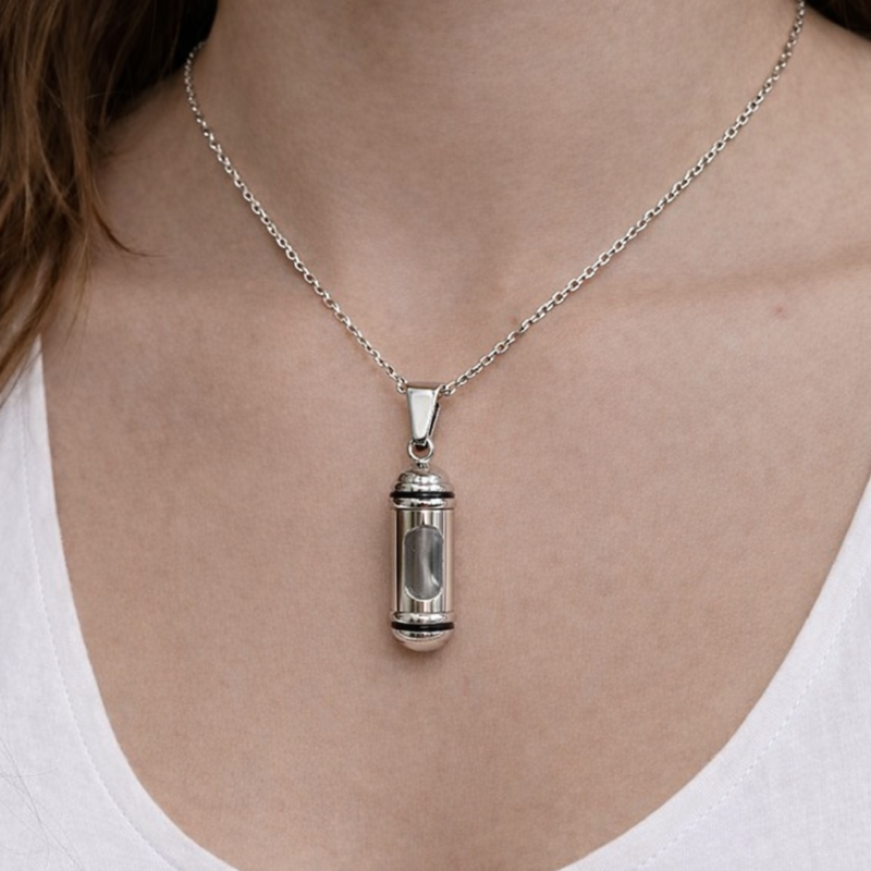 Colgante Porta Cenizas - Relicario - Acero Inoxidable