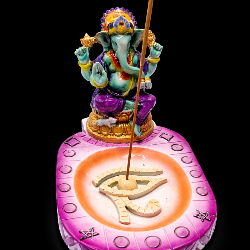 Incensario Ganesha y Ojo de Horus - Rosa