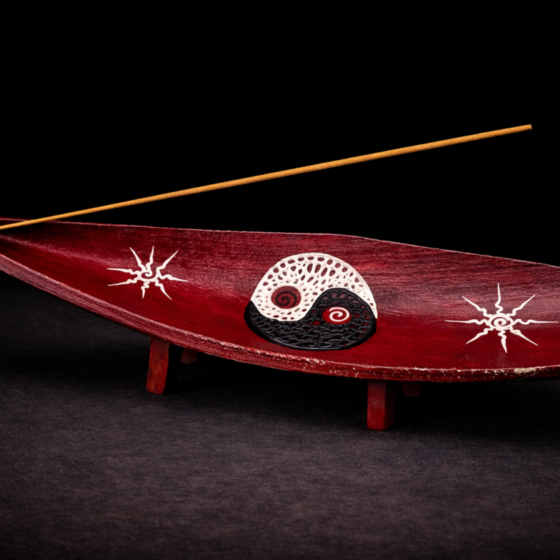 Incensario Hoja de Coco - Yin Yang