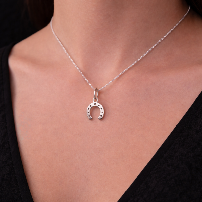 Colgante Herradura de la Suerte - Plata de Ley