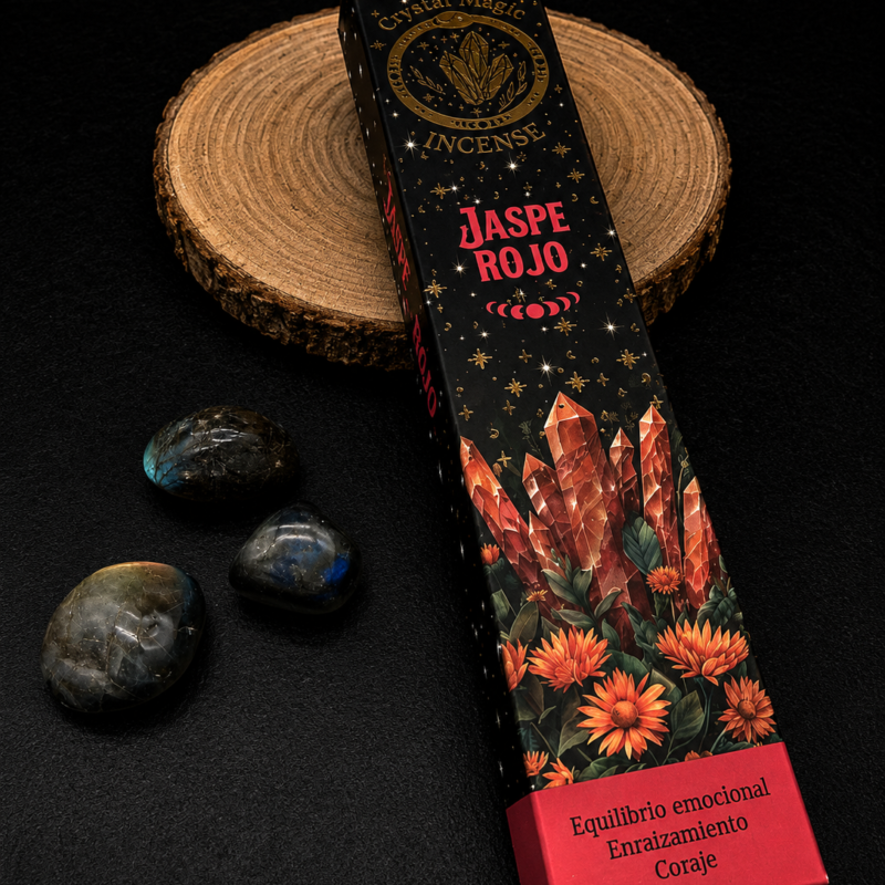 Incienso HD Crystal Magic Jaspe Rojo