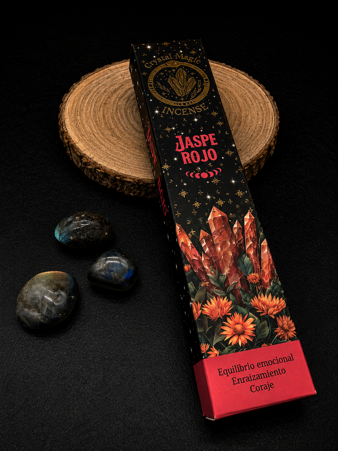 Incienso HD Crystal Magic Jaspe Rojo
