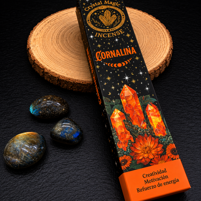 Incienso HD Crystal Magic Cornalina
