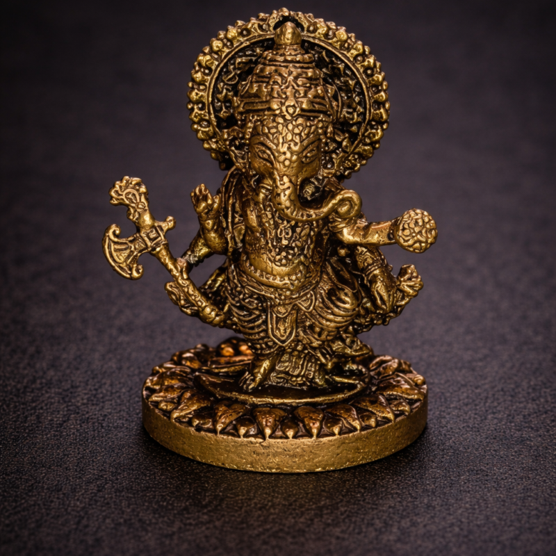 Mini Figura Bronce Ganesha - 3 cm (Mod1)