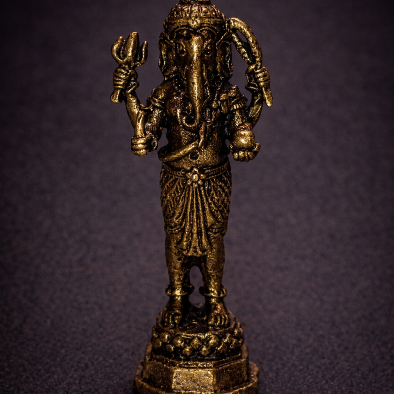 Mini Figura Bronce Ganesha - 5 cm (Mod 4)