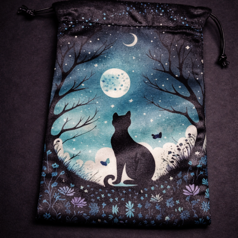 Bolsa de Terciopelo Gato