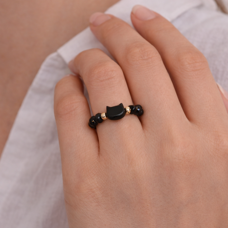 Anillo Gato Negro