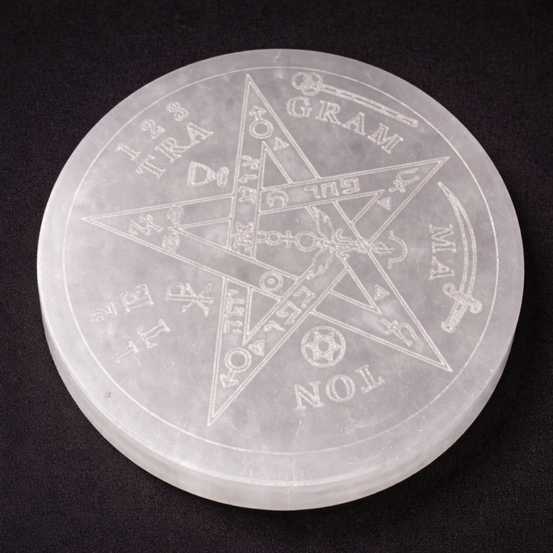 Placa Selenita 10 cm (Tetragramaton)