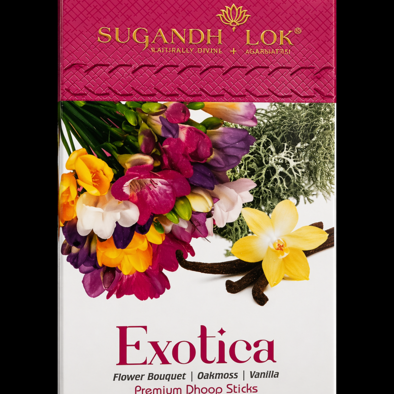 Incienso Exótica – Ramo Floral, Musgo de Roble y Vainilla