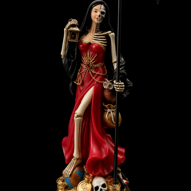 Santa Muerte Encarnada Roja - 36 cm