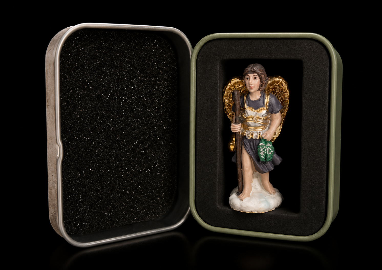 Mini Figura en Lata San Rafael (5 cm) - Imagen 2