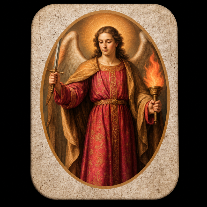Mini Figura en Lata San Uriel (5 cm)