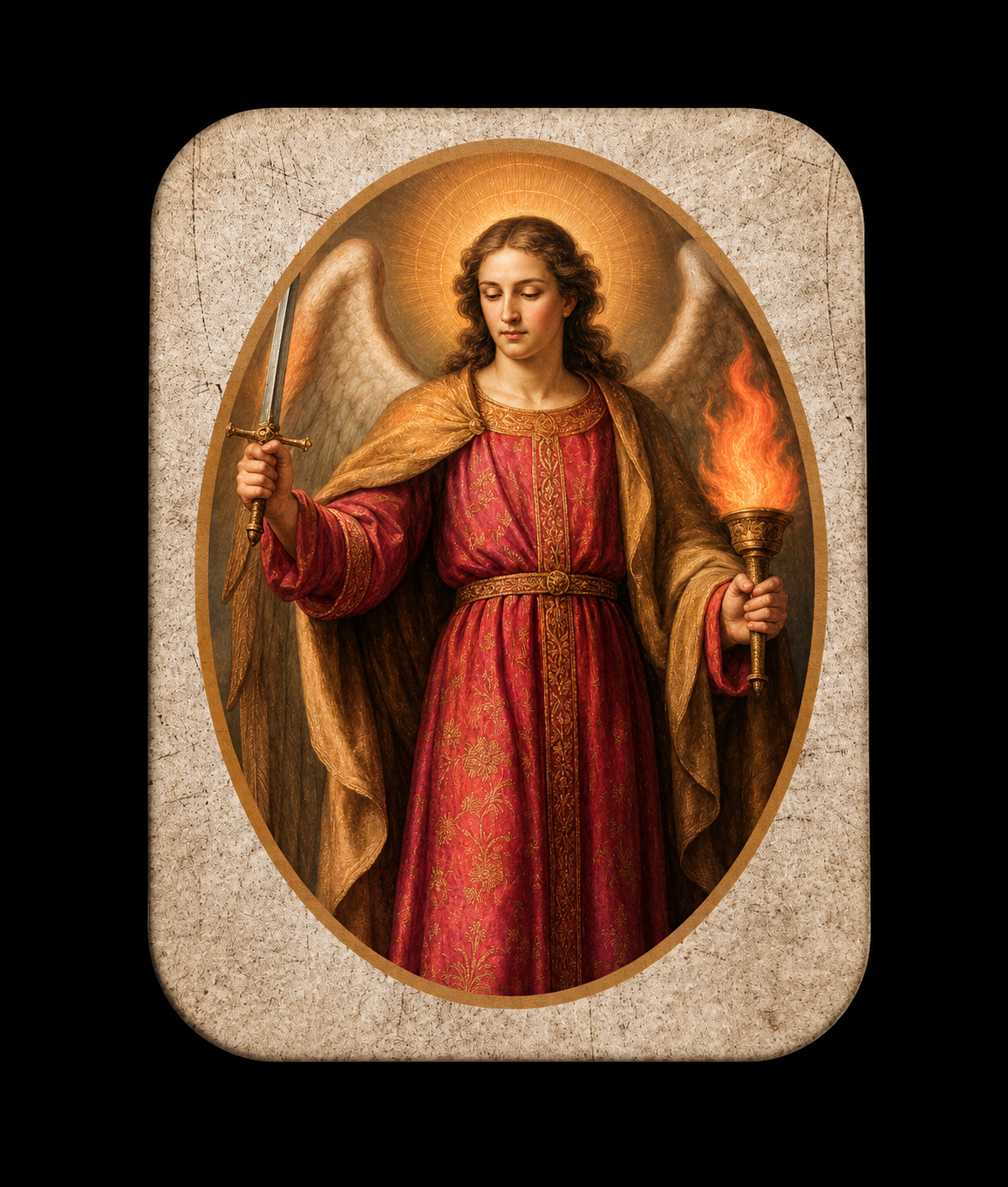 Mini Figura en Lata San Uriel (5 cm)