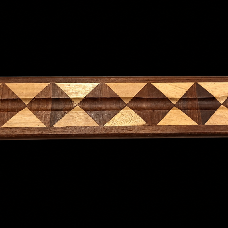Porta Incienso de Madera con Rombos