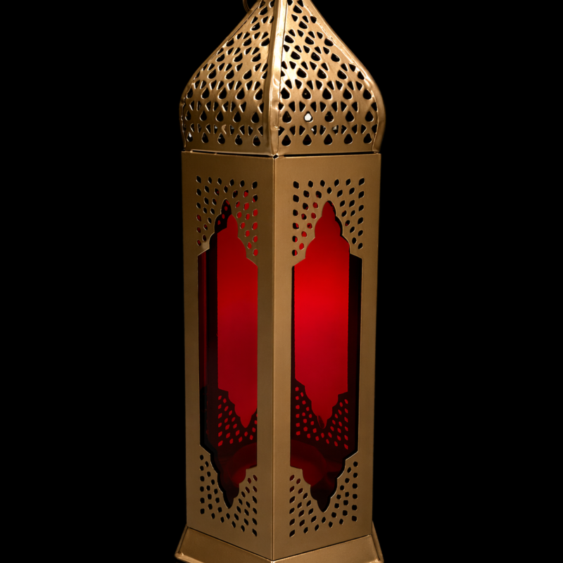 Portavelas Farol Cristales - 23 cm Largo