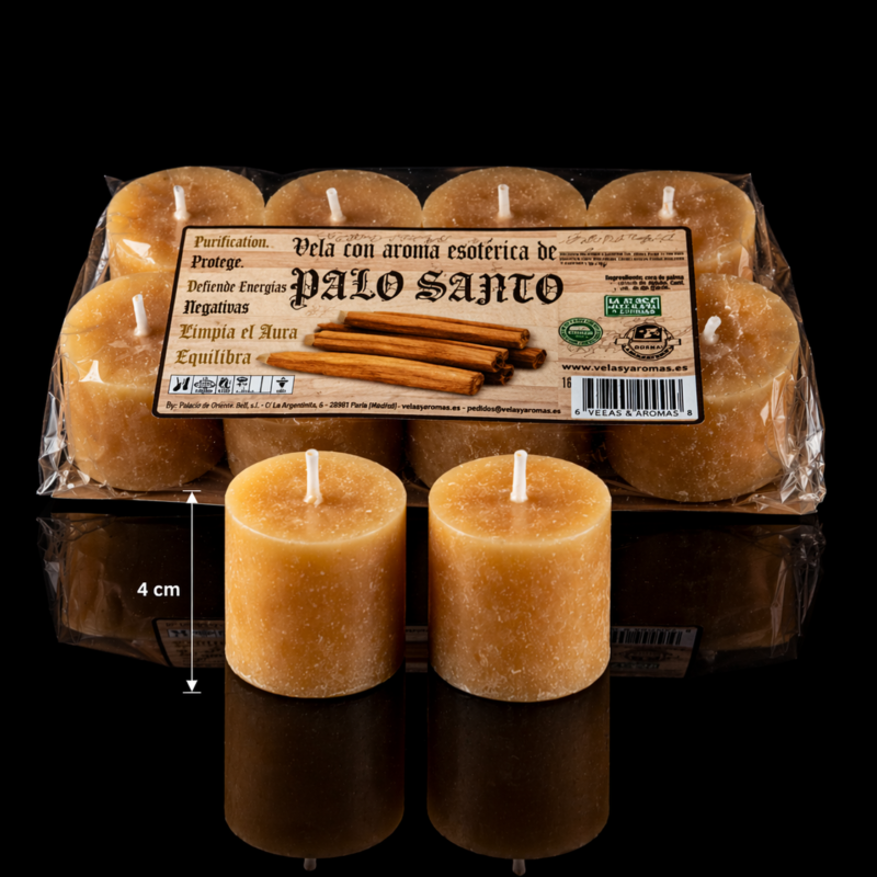 Pack Velas Aroma Palo Santo (8 Unidades)