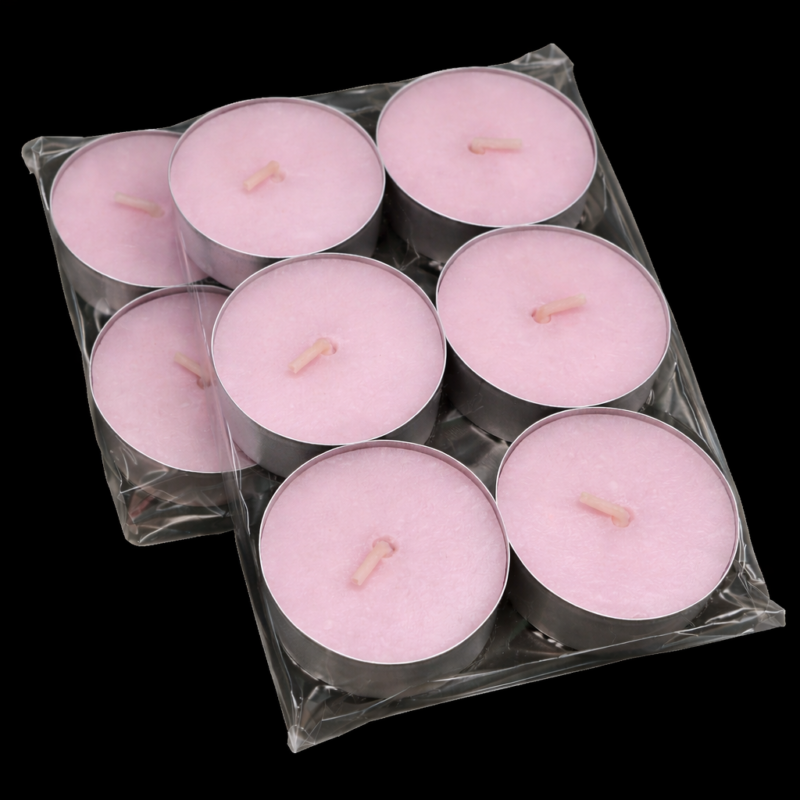 Pack 6 Velas de té Aroma Fresas con Nata