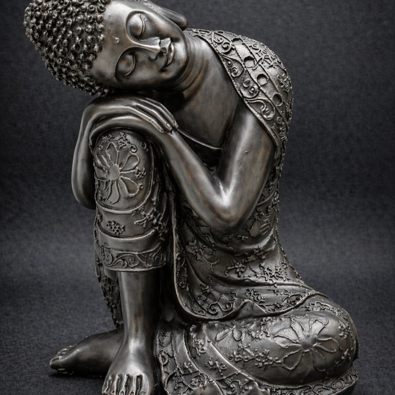Buda Sentado Negro - 23 cm