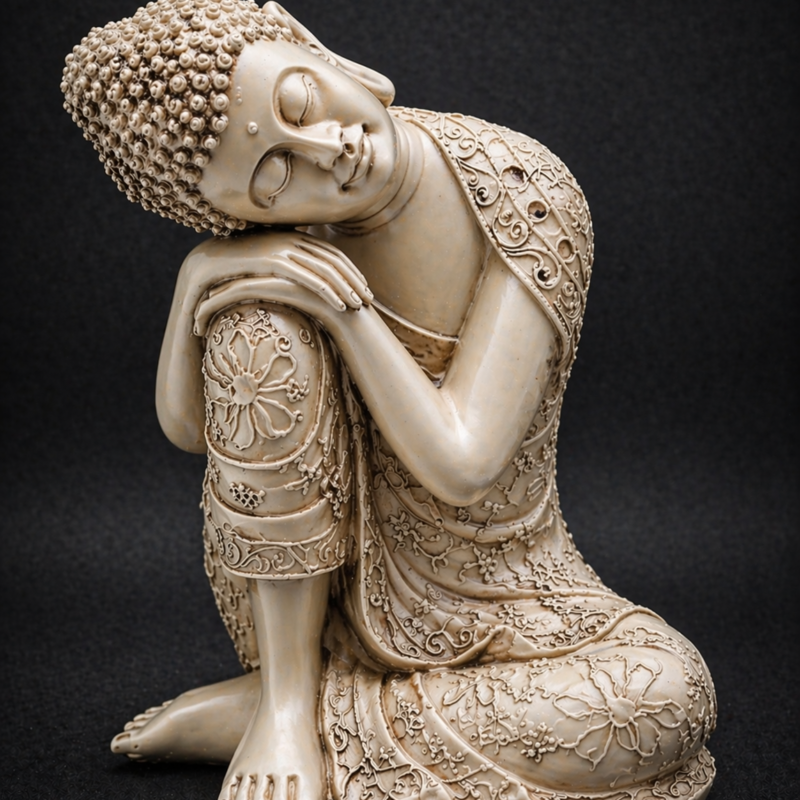 Buda Sentado Marfil - 23 cm