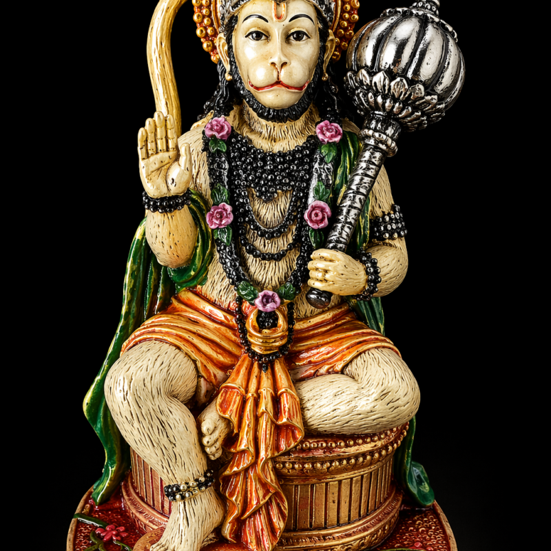 Figura Hanumân en Color -14 cm