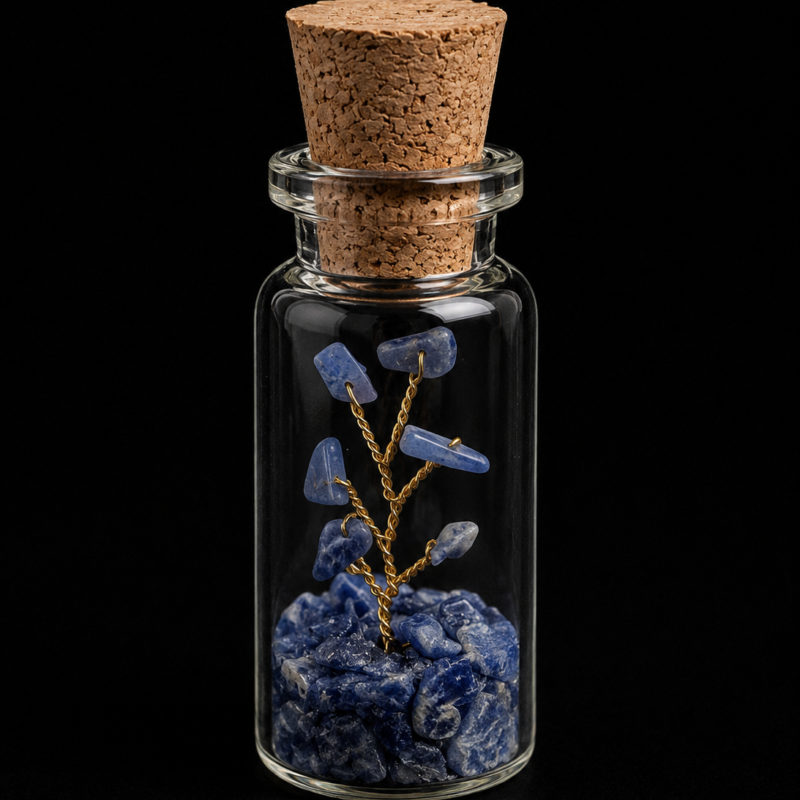 Botellita con Árbol de Lapislazuli
