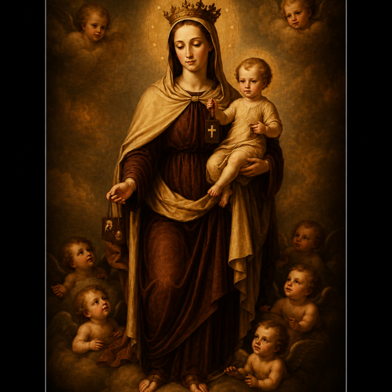 Estampa Virgen del Carmen